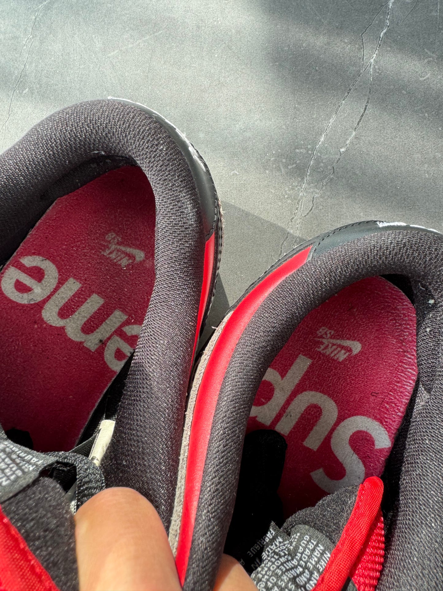 Dunk Low Premium SB Supreme Red Cement 2012 US10.5