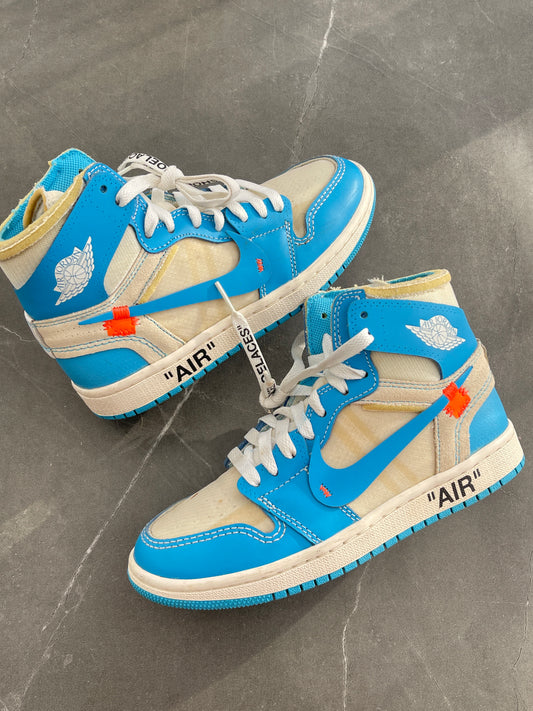 Air Jordan 1 High Off-White University Blue US4.5