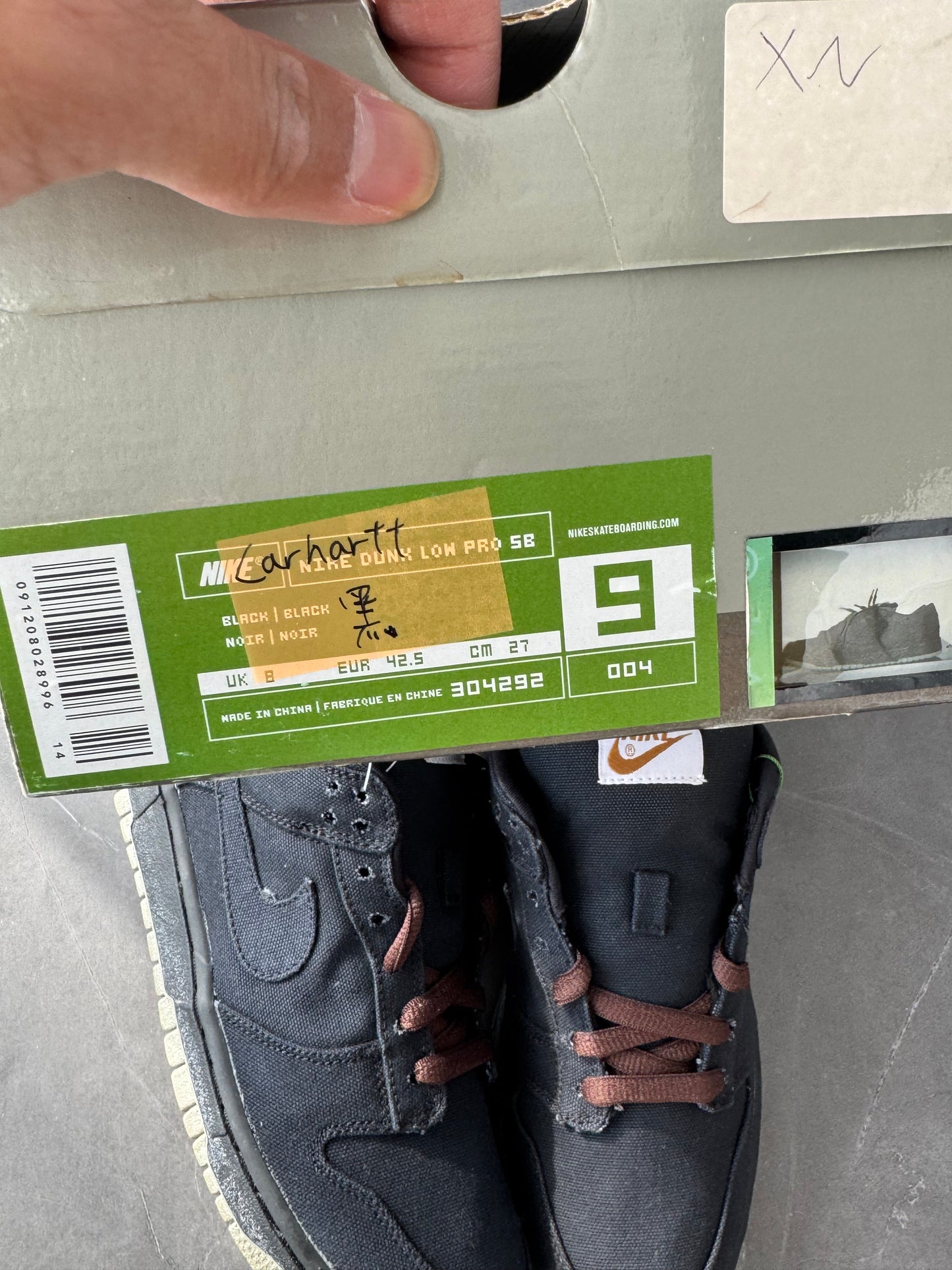 Dunk Low Pro SB Carhartt Black 2004