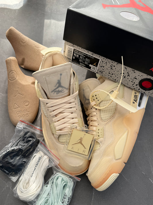 Air Jordan 4 Off-White Sail US9M