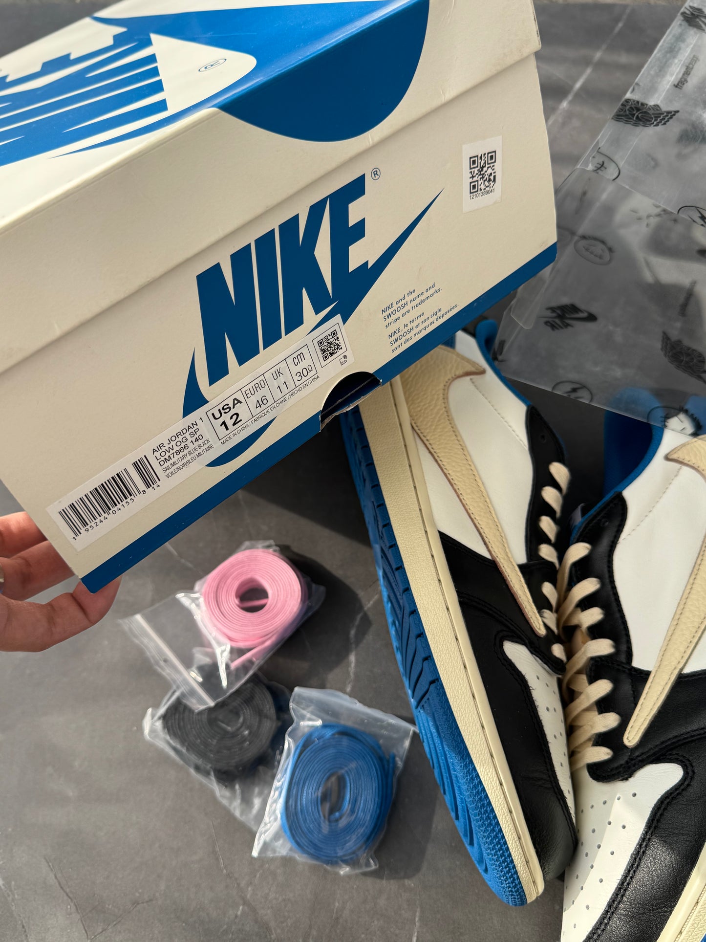 Air Jordan 1 Low Travis Scott Fragment Design US12