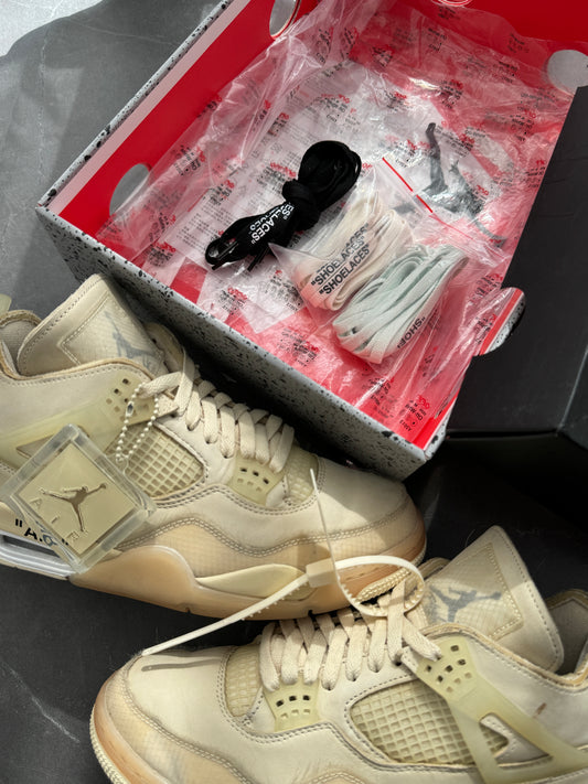 Air Jordan 4 Off-White Sail US9.5M