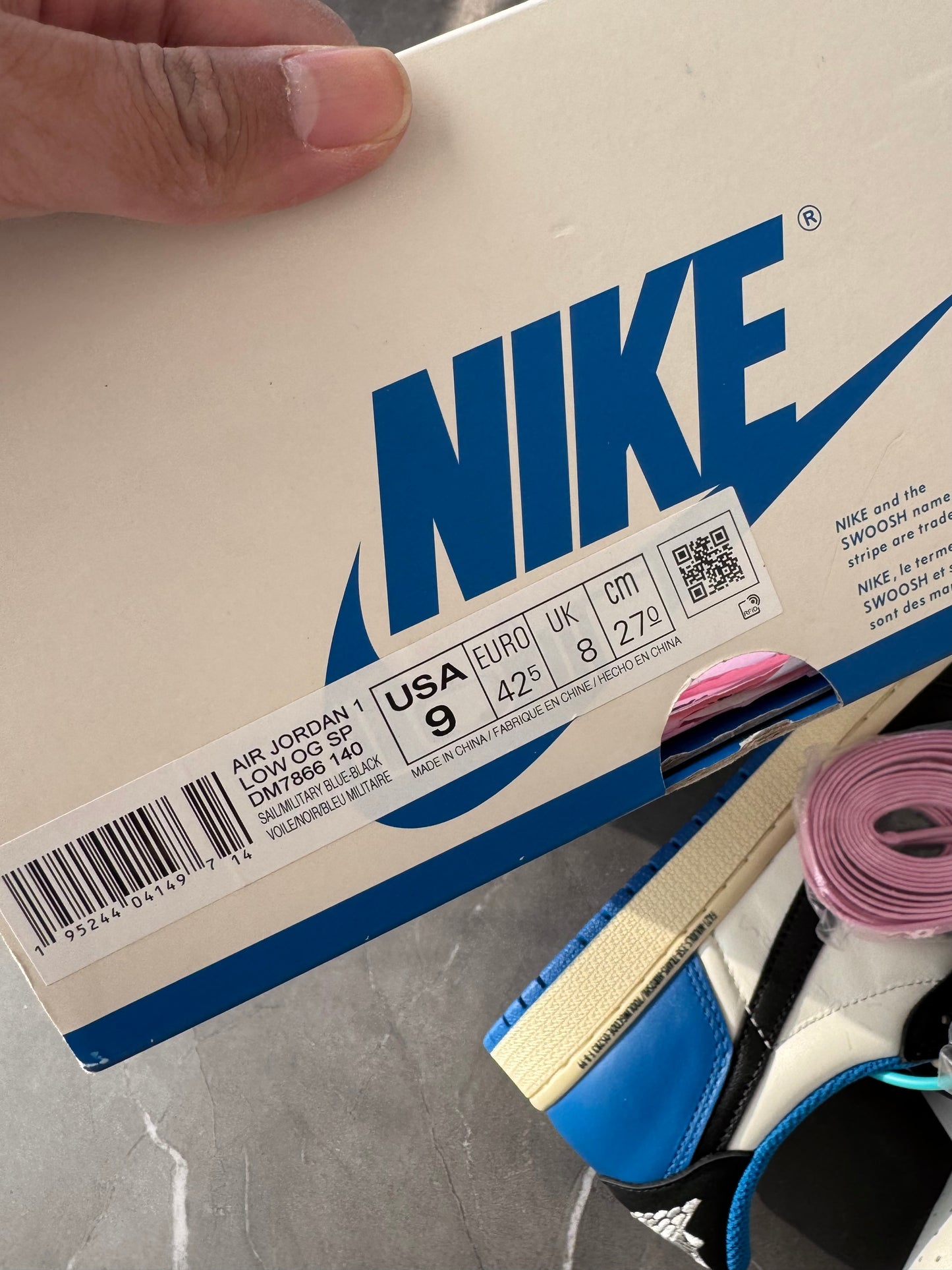 Air Jordan 1 Low Travis Scott Fragment Design US9