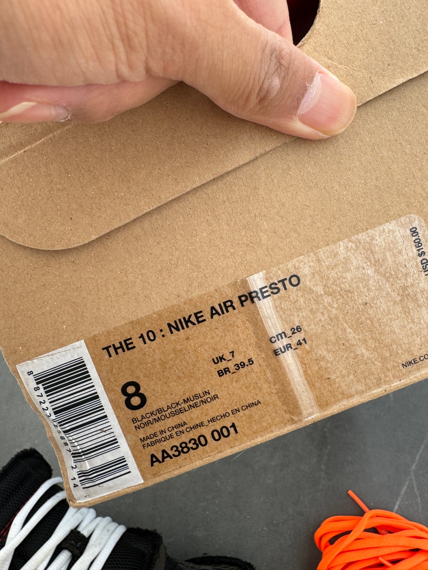 Nike Air Presto Off-White The Ten US8