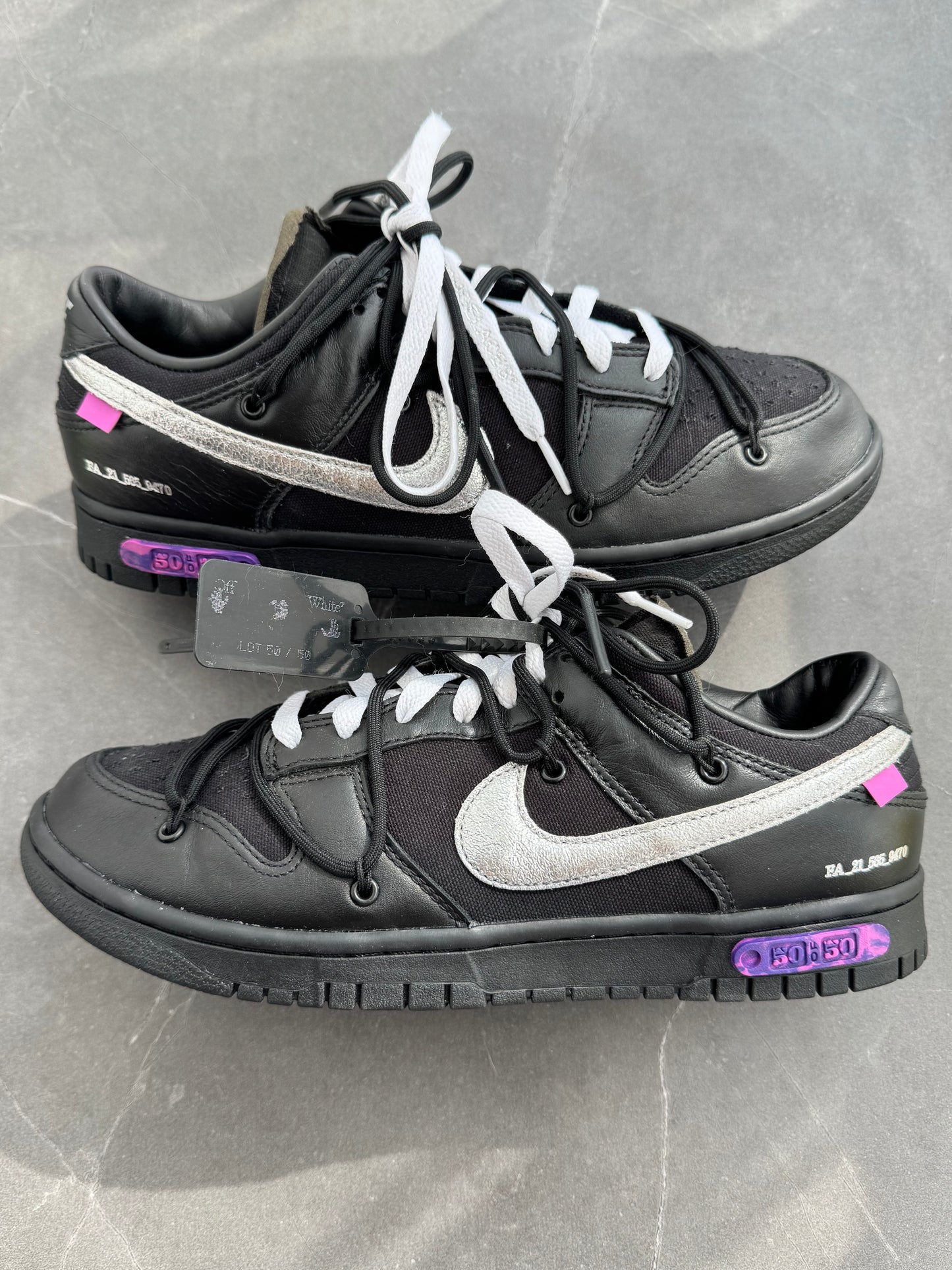 Dunk Low Off-White Lot50 US9.5