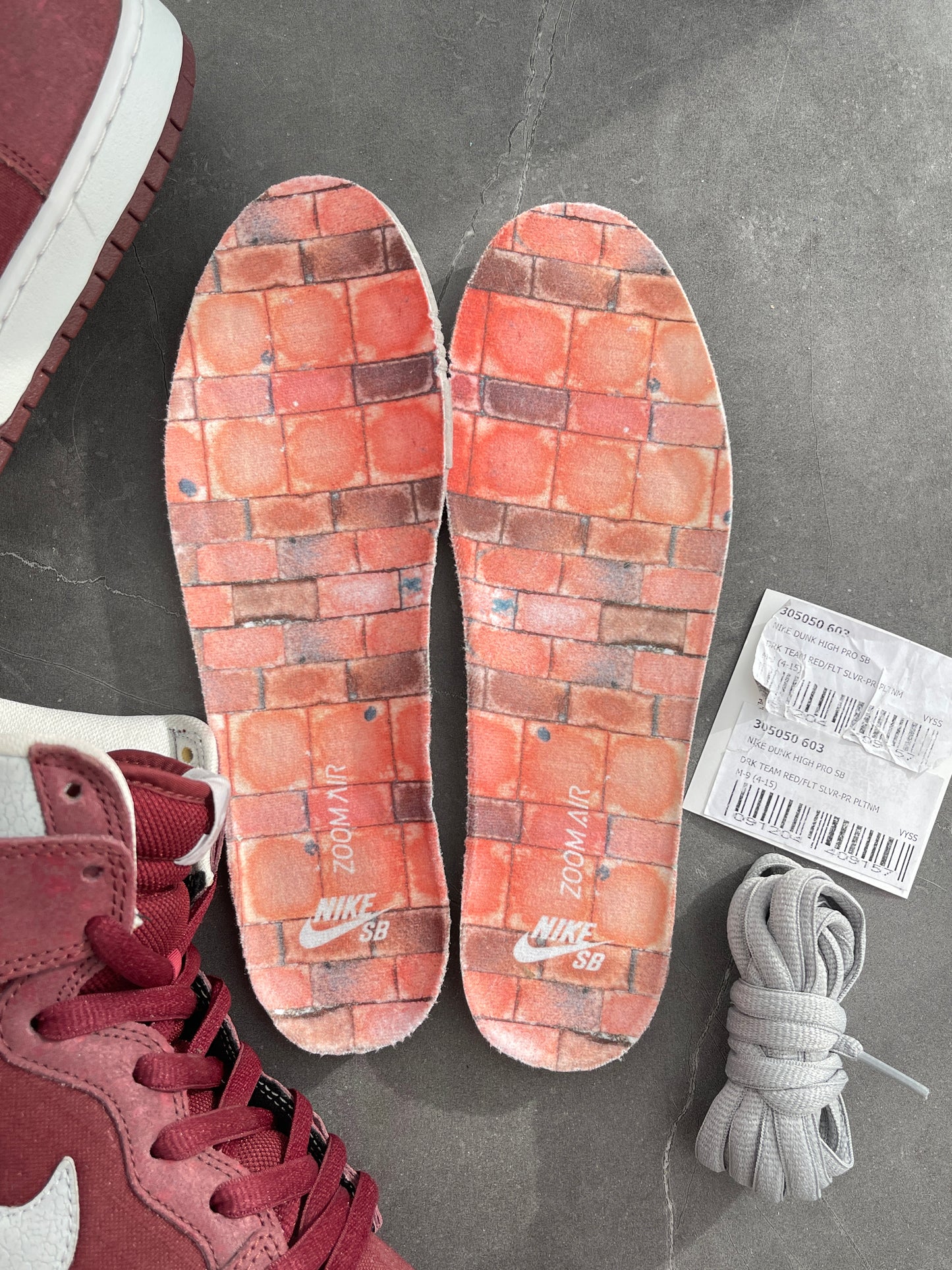 Dunk High Pro SB Brickhouse Cement Print Burgundy SAMPLE