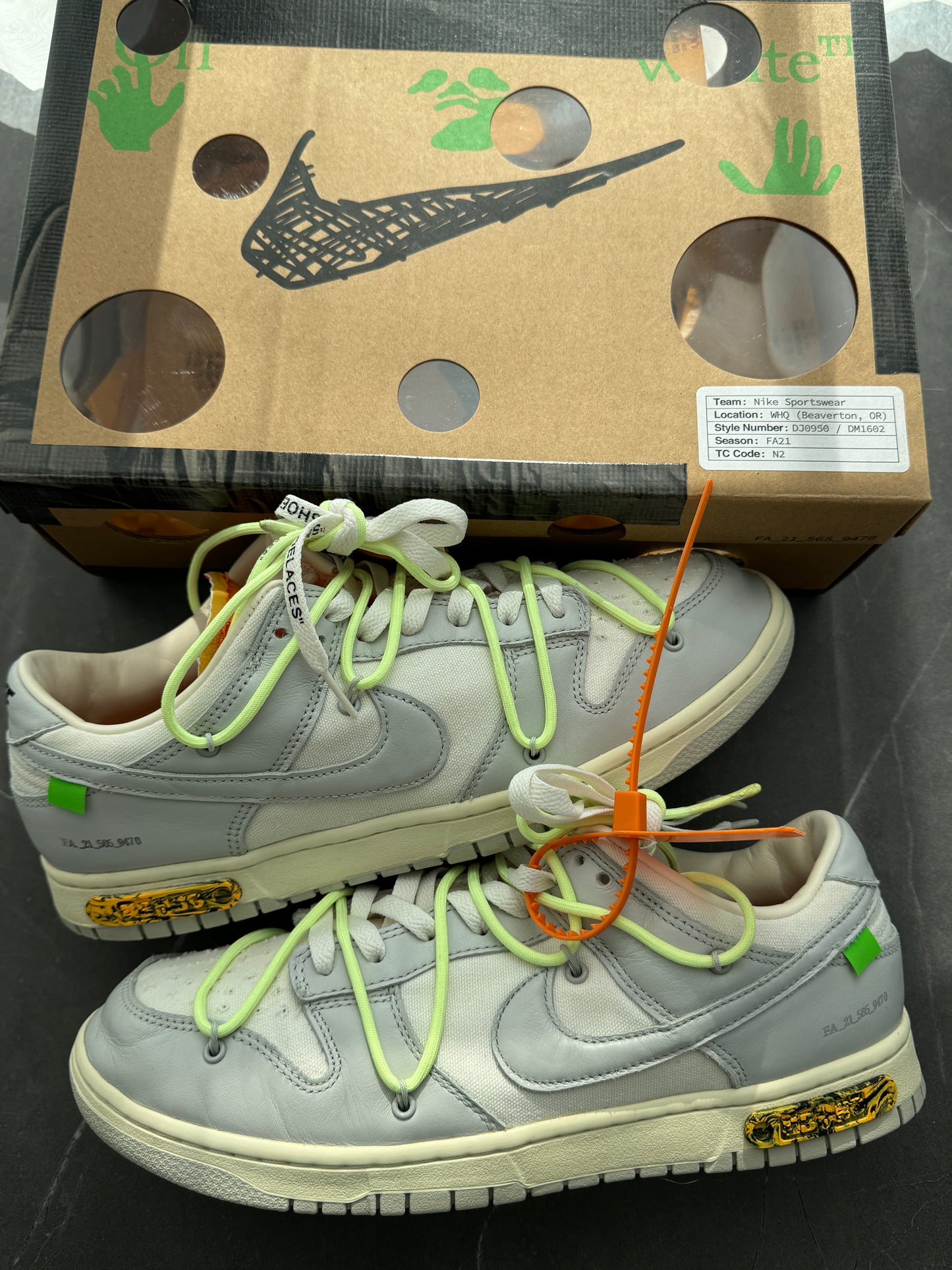 Dunk Low Off-White Lot43