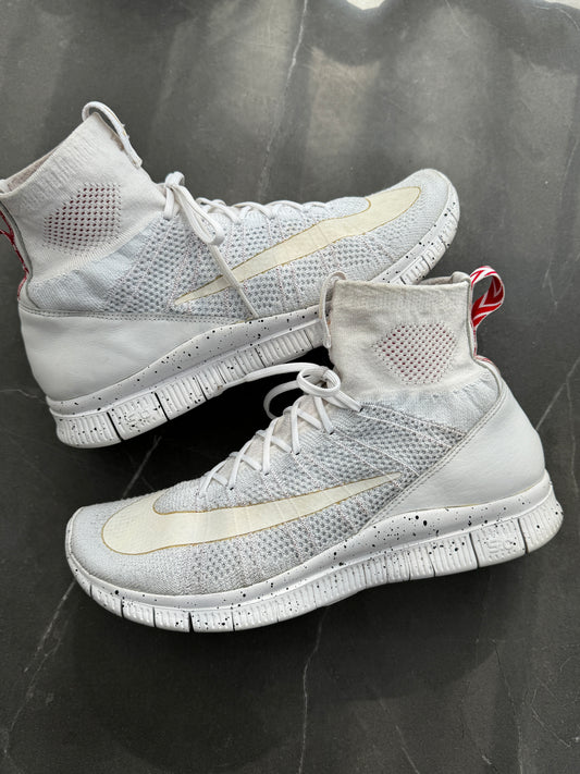 Nike Free Flyknit Mercurial Triple White 2015