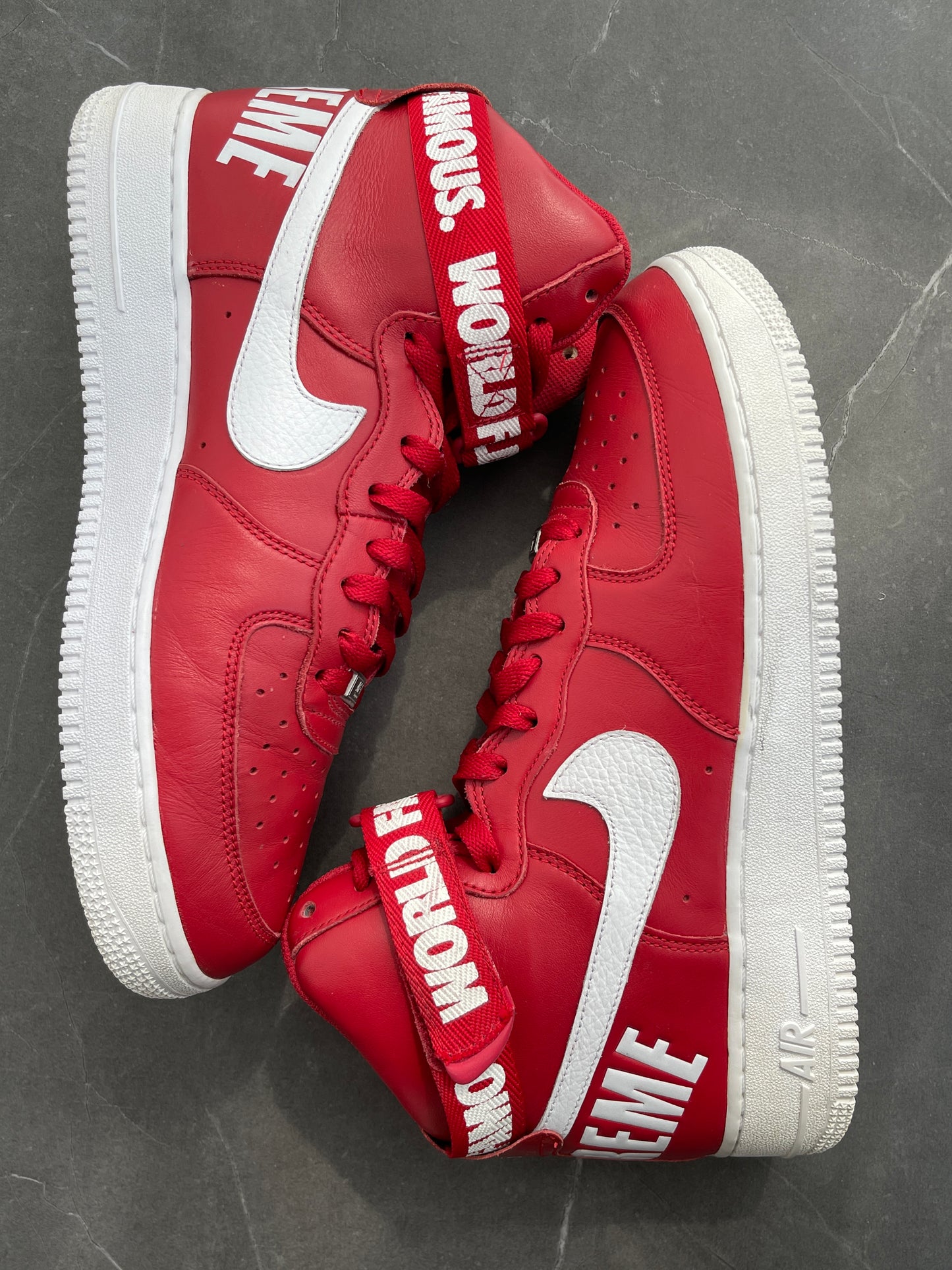 Air Force 1 High Supreme Red World Famous 2014 US10 Lot1