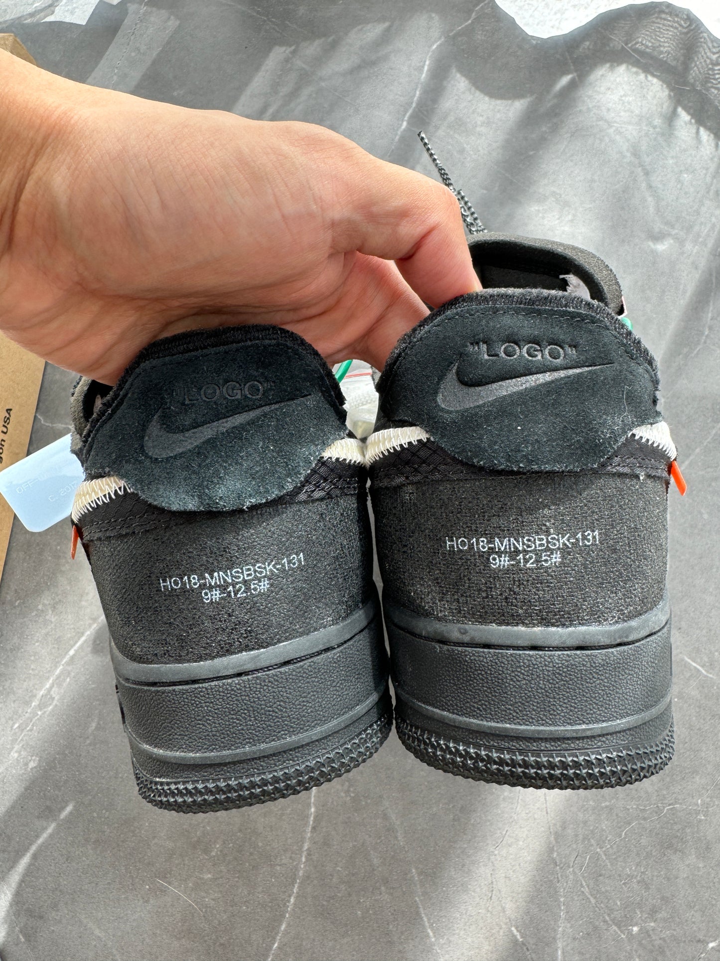 Air Force 1 Low Off-White Black US10