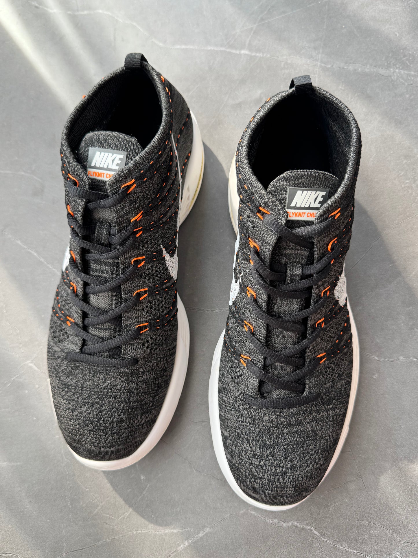 Nike Lunar Chukka Flyknit Midnight Fog Total Orange