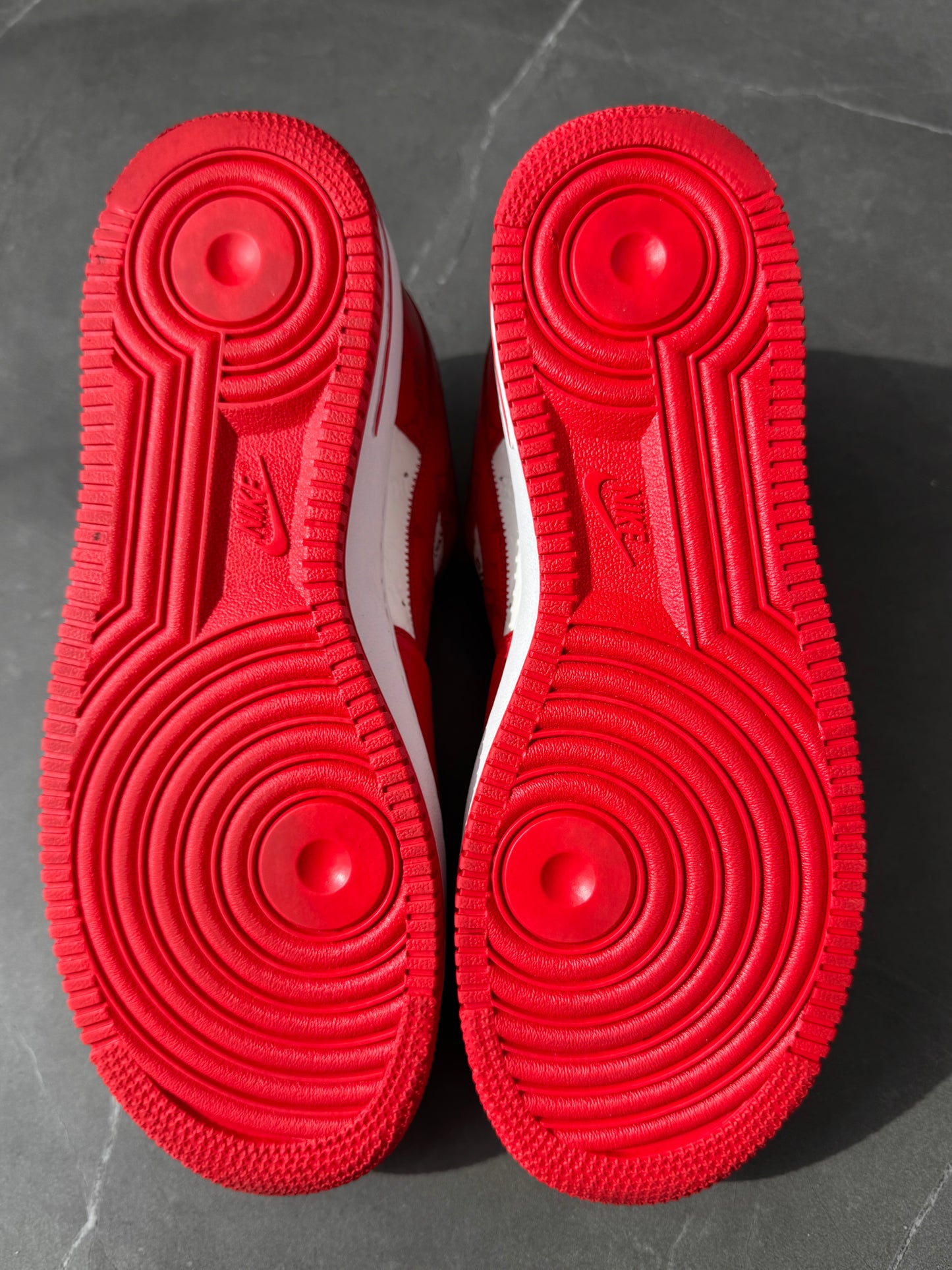 Louis Vuitton Air Force 1 Low By Virgil Abloh White Red