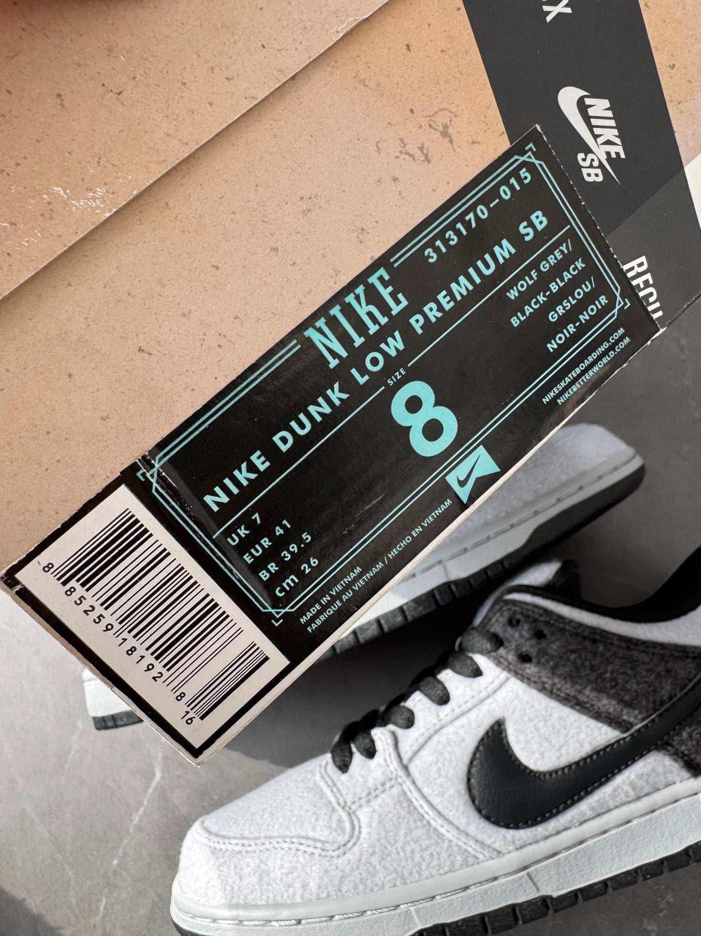 Dunk Low Premium SB Wolf Grey Wool 2013