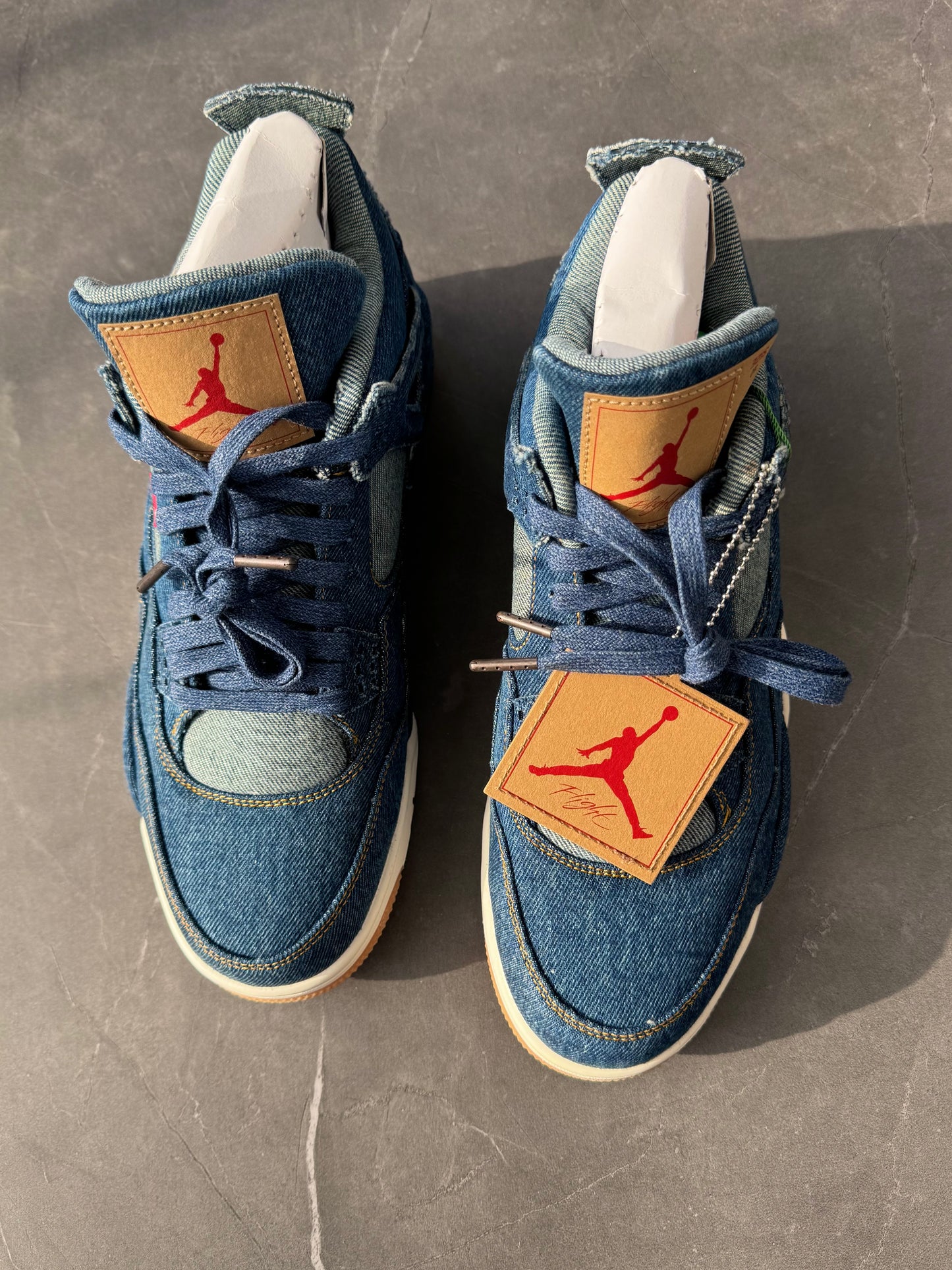 Air Jordan 4 Levi's Blue Denim Blank Tag