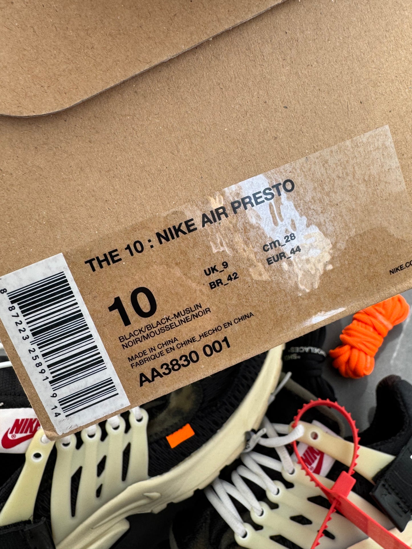 Air Presto Off-White The Ten US10