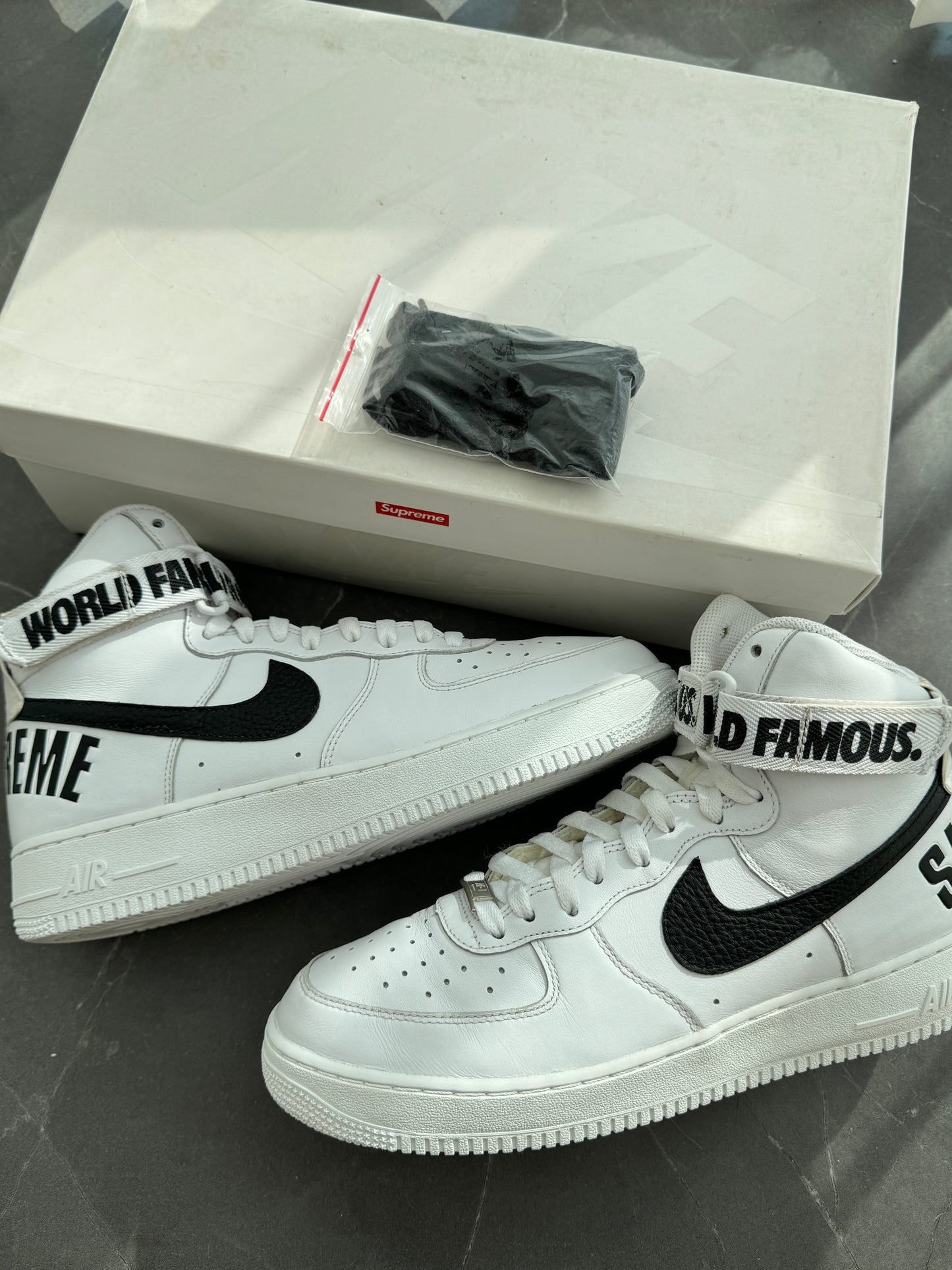 Air Force 1 High Supreme White World Famous