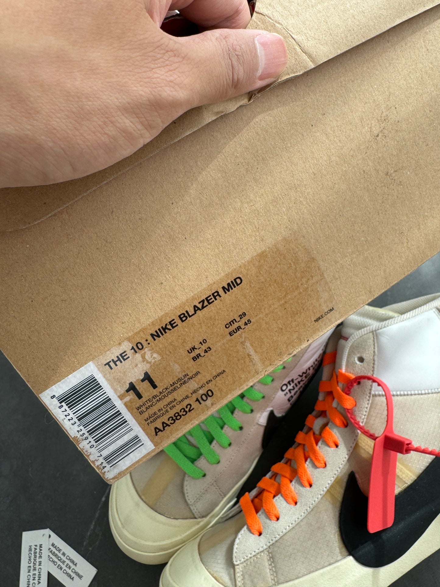 Nike Blazer Off-White The Ten US11