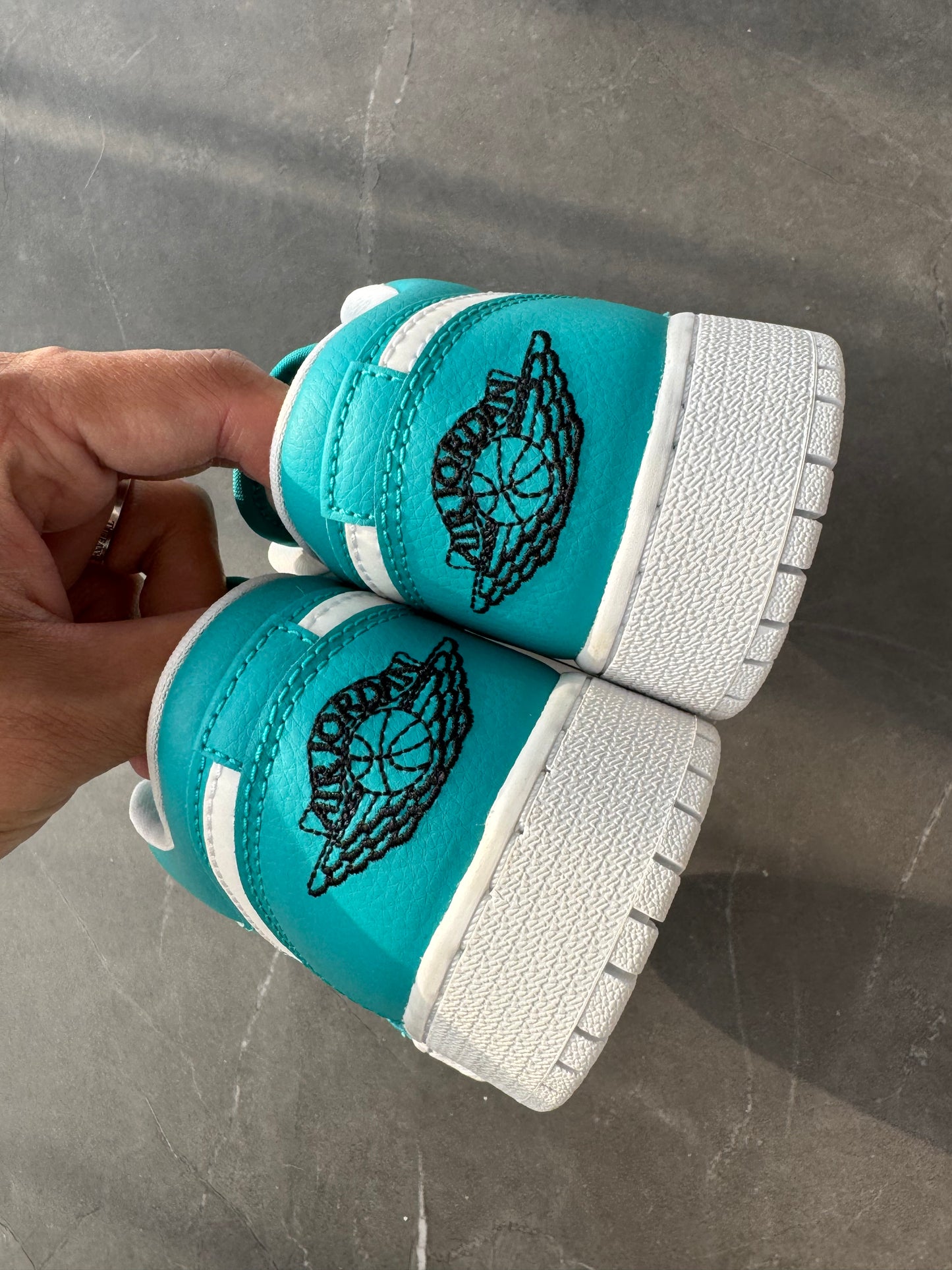 Air Jordan 1 Low GS Miami Dolphin Unreleased Sample