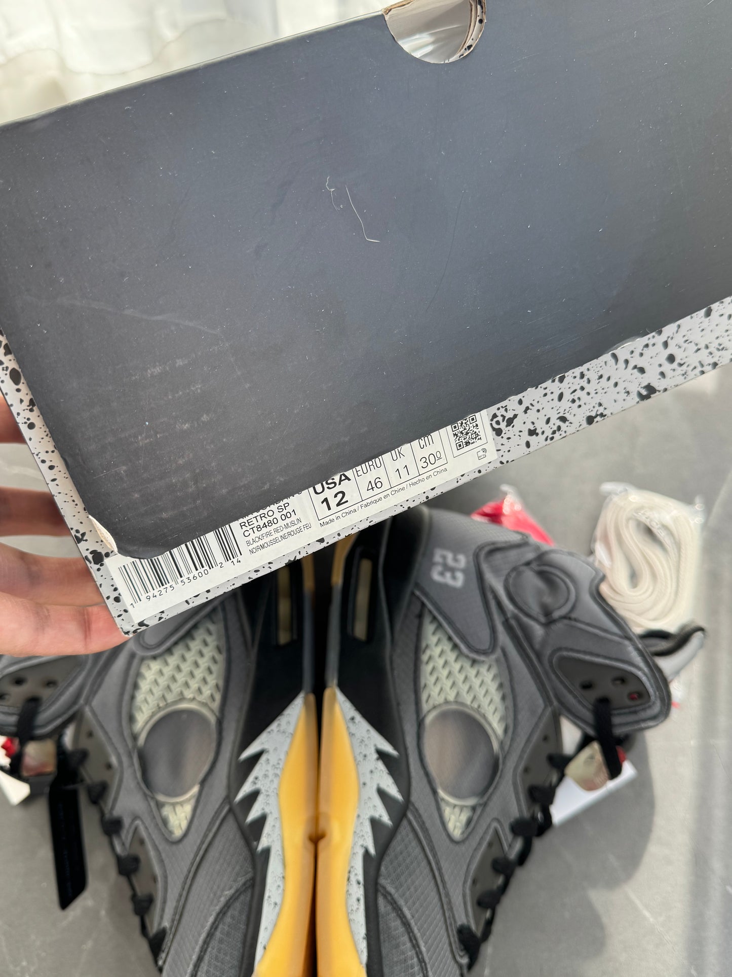 Air Jordan 5 Off-White Muslin US12