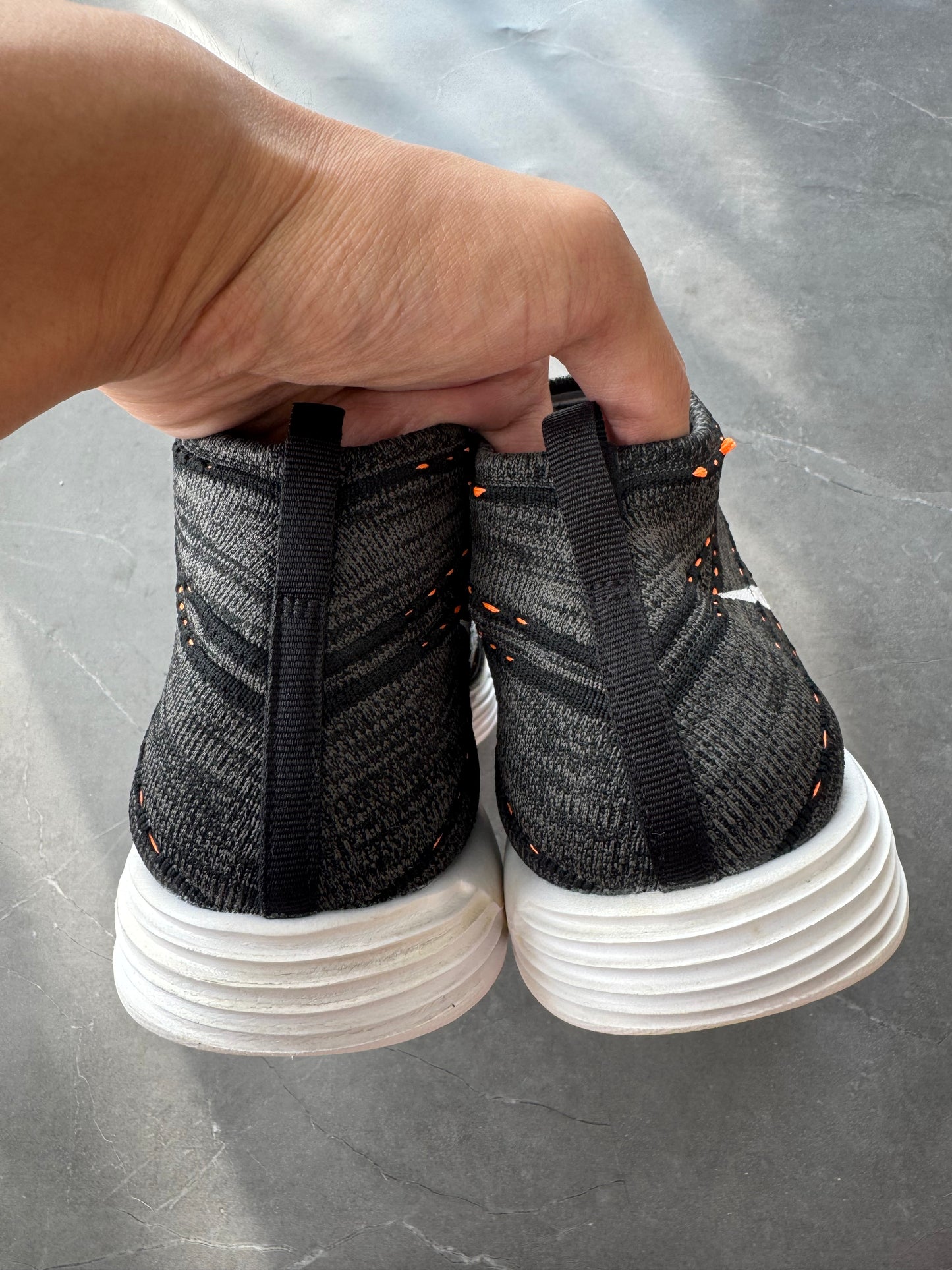 Nike Lunar Chukka Flyknit Midnight Fog Total Orange