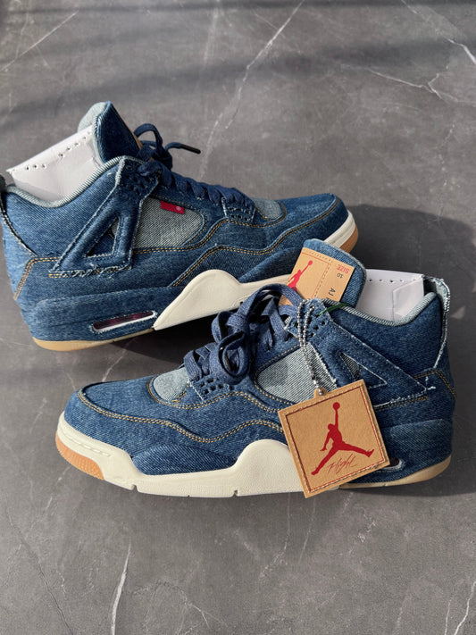 Air Jordan 4 Levi's Blue Denim Blank Tag