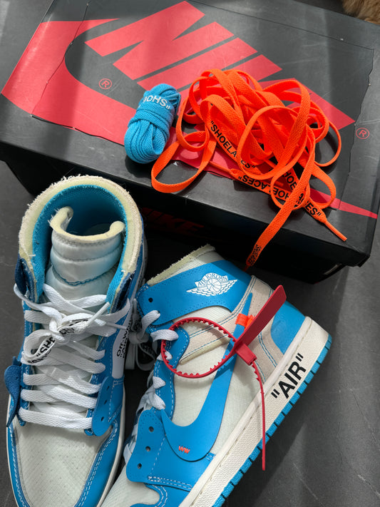 Air Jordan 1 Off-White University Blue US8