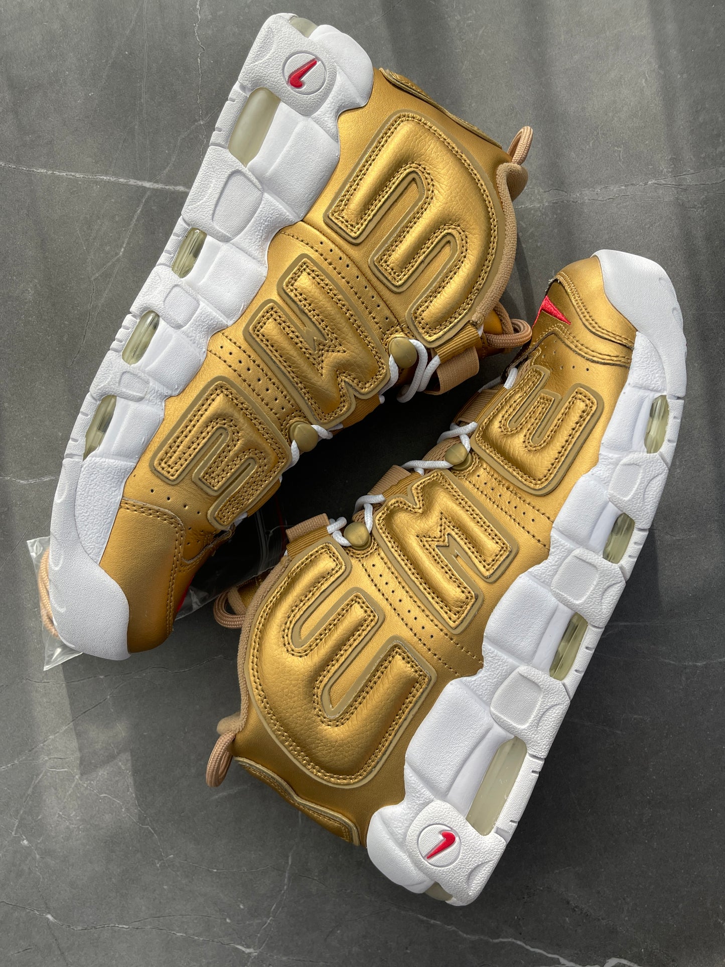 Nike Air More Uptempo Supreme Suptempo Gold US10.5