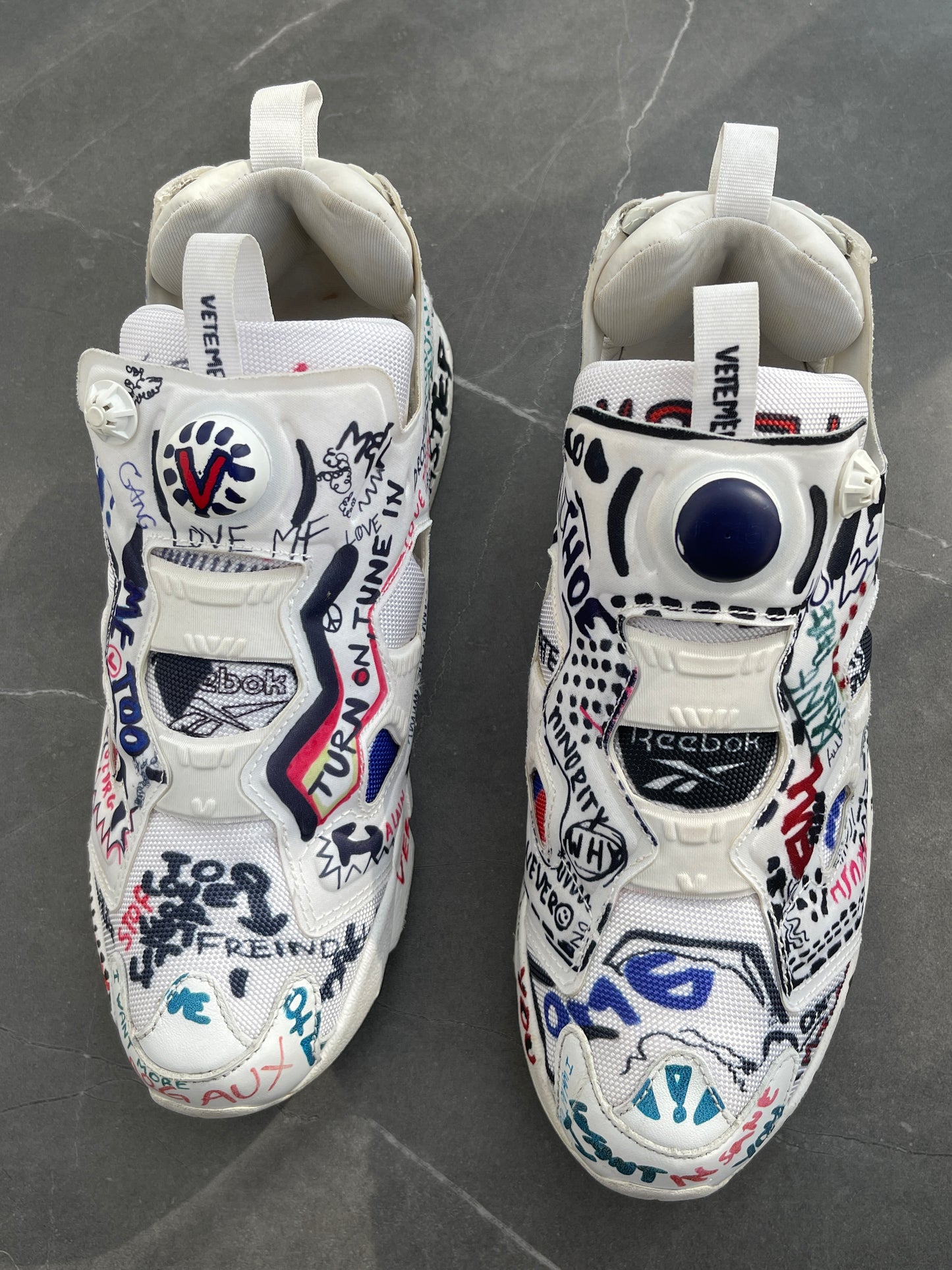 Adidas Reebok Instapump Fury Vetements Doodle