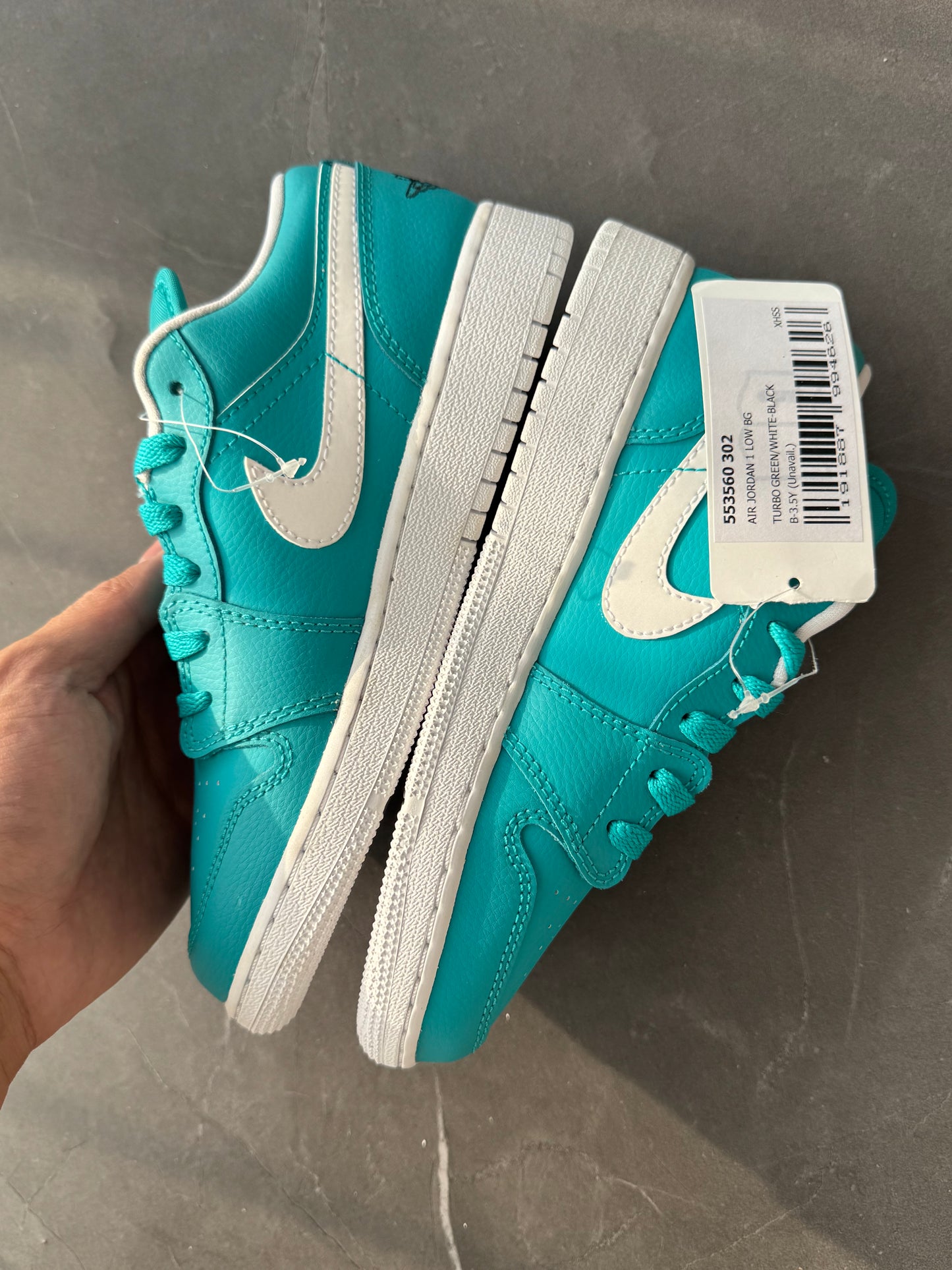 Air Jordan 1 Low GS Miami Dolphin Unreleased Sample
