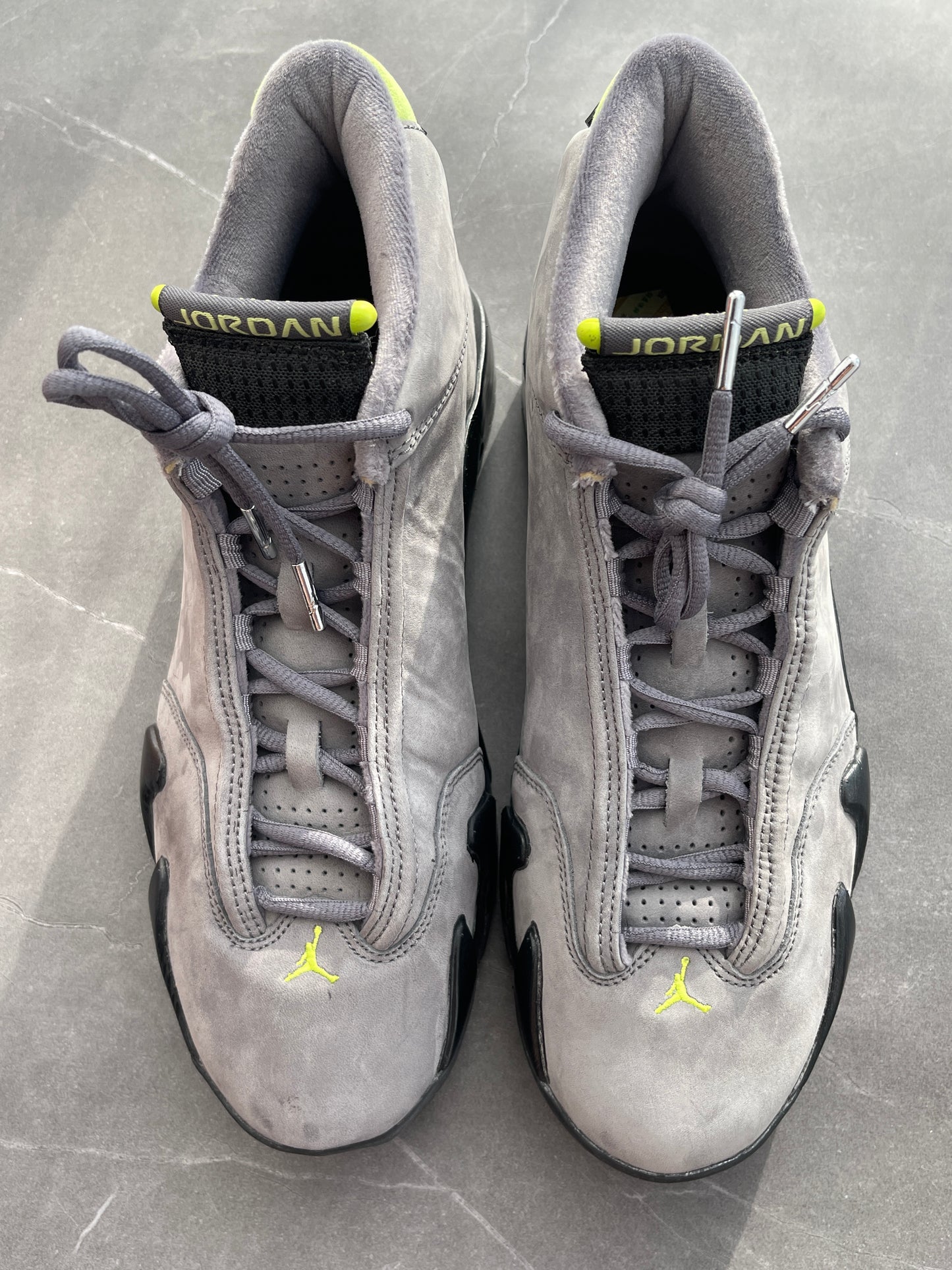 Air Jordan 14 Graphite Chartreuse 2005