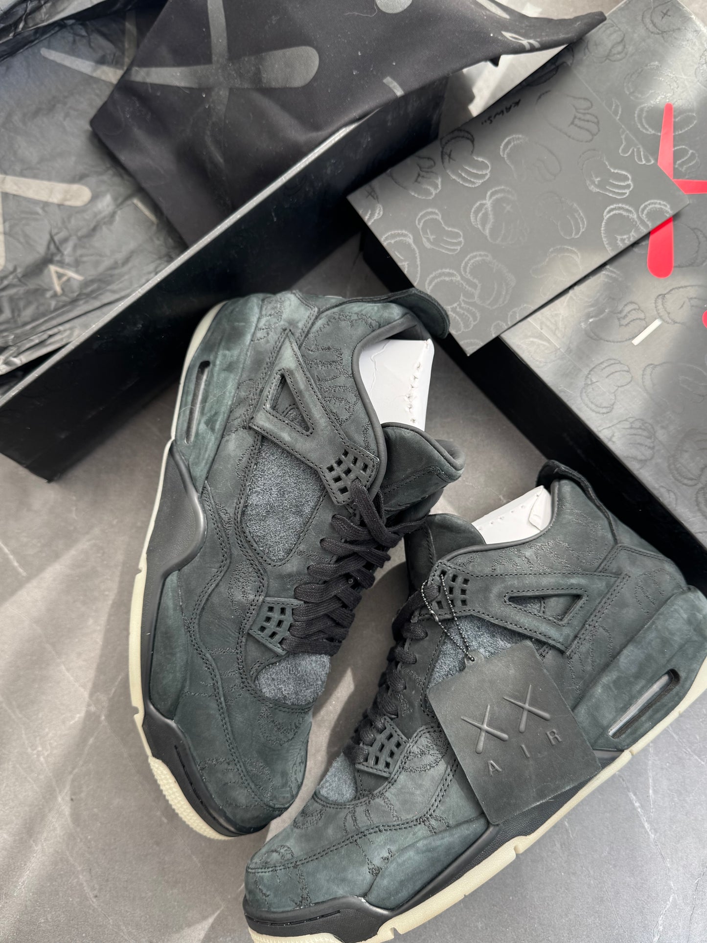 Air Jordan 4 Kaws Black US12
