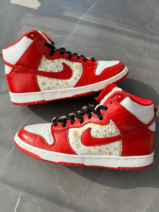 Dunk High Pro SB Supreme Red Stars US10.5 2003